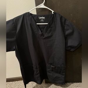 Women’s Landau black scrub top